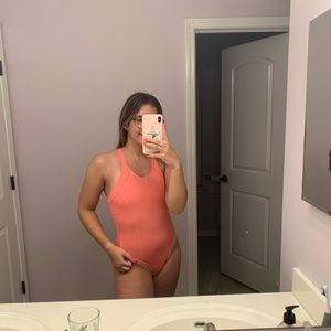 BODY WRAPPERS peach leotard